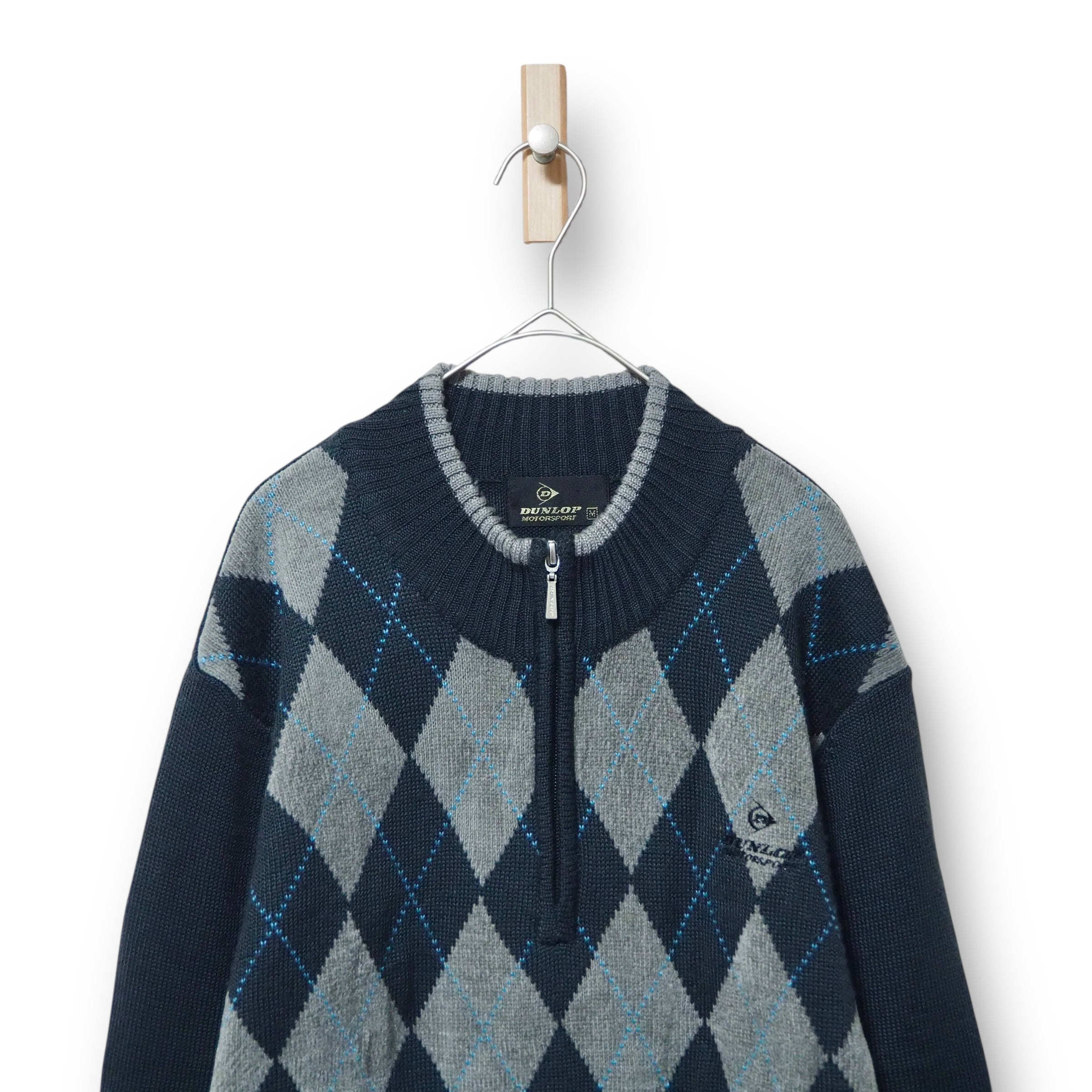 【VINTAGE】ハーフジップニット