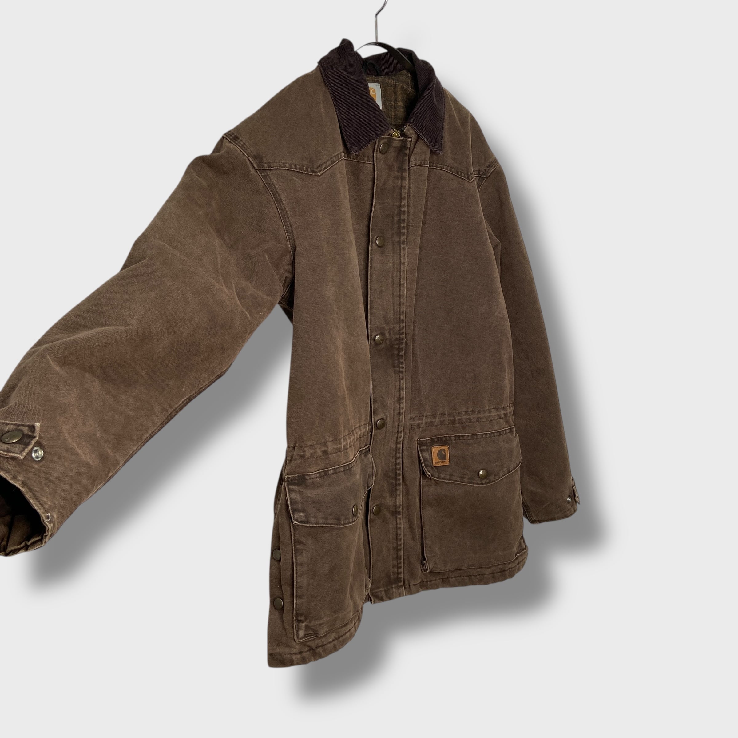 Carhartt ウエスタンヨークダックコート M相当 ブラウン | 古着屋 Uan
