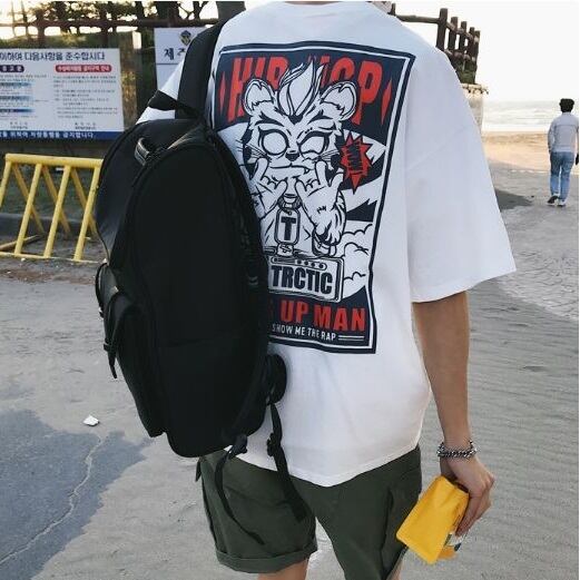 全2色 Tシャツ カットソー プリント カジュアル B系 半そで