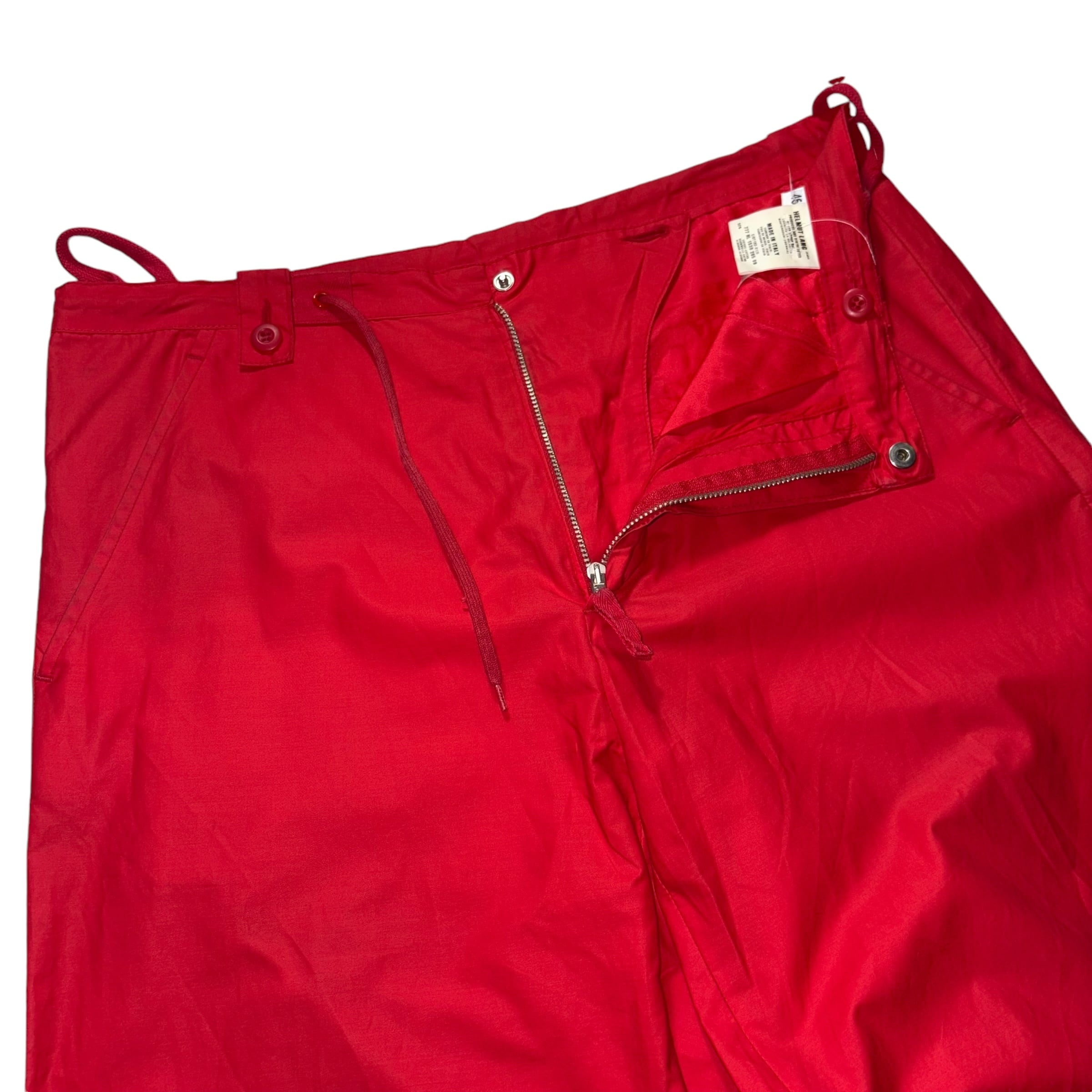 1999SS HELMUT LANG red nylon pants | NOIR ONLINE
