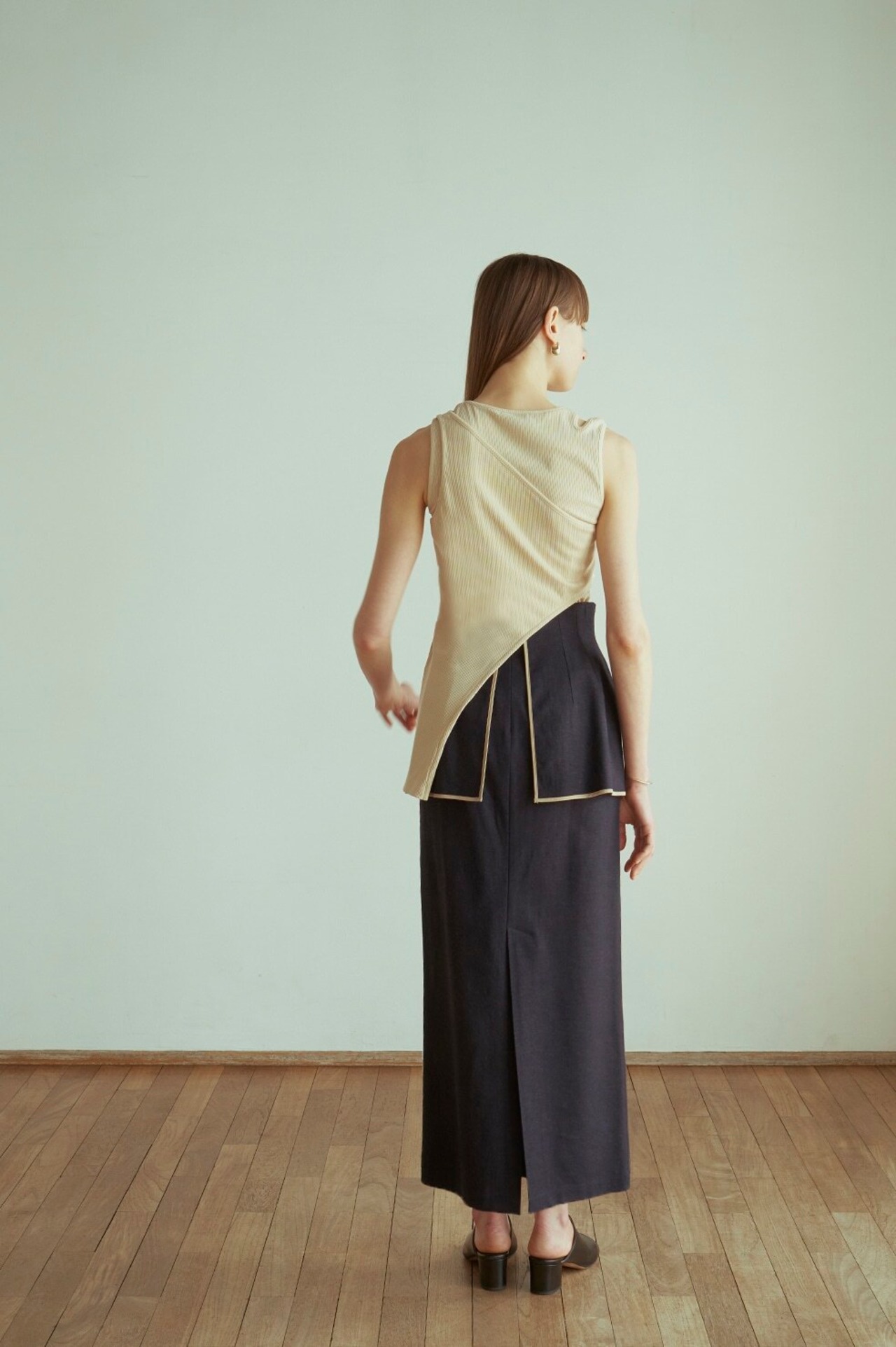 CLANE クラネ　ATTACH FLAP SKIRT