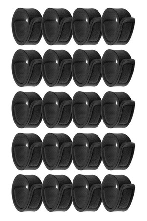 【数量限り】[KKLM] 20本セット 釣りロッドベルト 竿バンド固定用 保護ベルト 結びバンド アクセサリー ロッドホルダー 落下防止 マジックテープ式 収納用 耐久性 弾力性 25cm×3cm