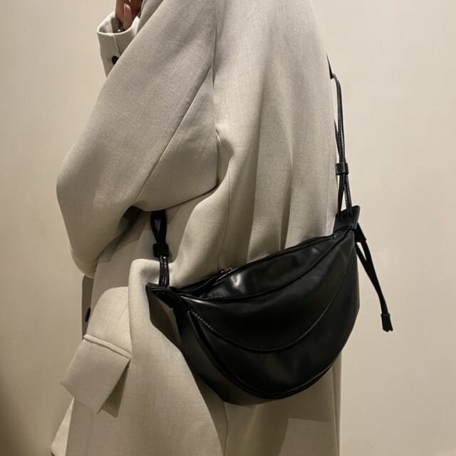 予約販売】ショルダーバッグ シンプル メンズ PUレザー ユニセックス
