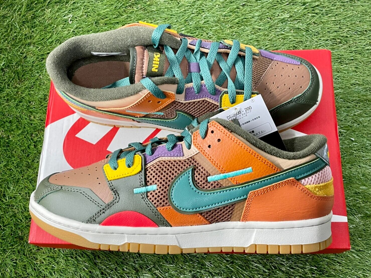 未使用】NIKE/ナイキ DUNK LOW SCRAP ARCHEO BROWN & SEA GLASS 
