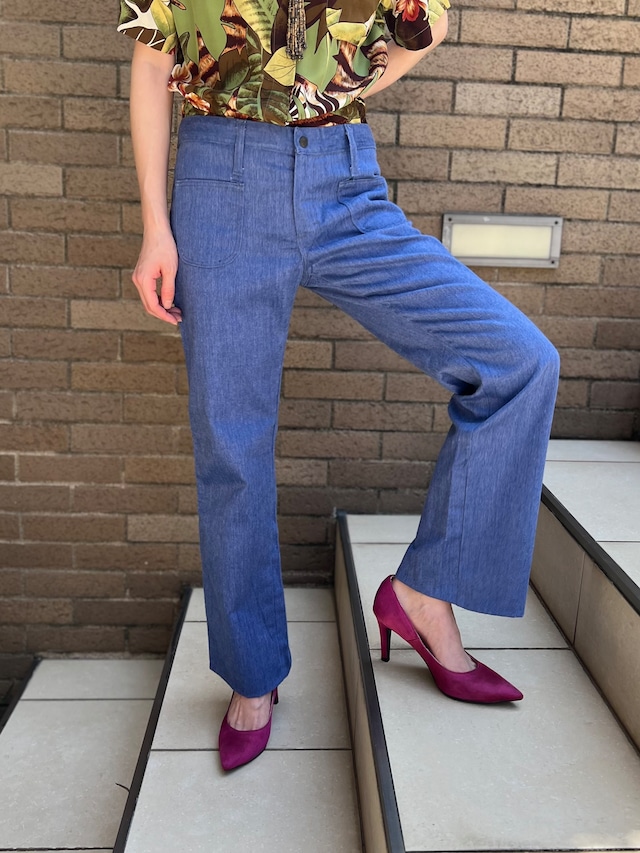 70s dead stock cotton pants ( ヴィンテージ デッドストック コットン パンツ )