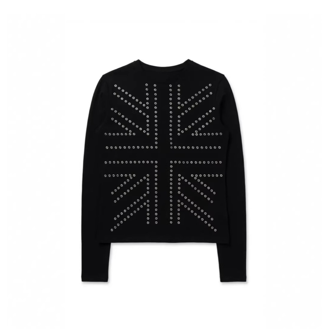 Geometric Stud Slim Long Sleeve Tee TB2566・画像5
