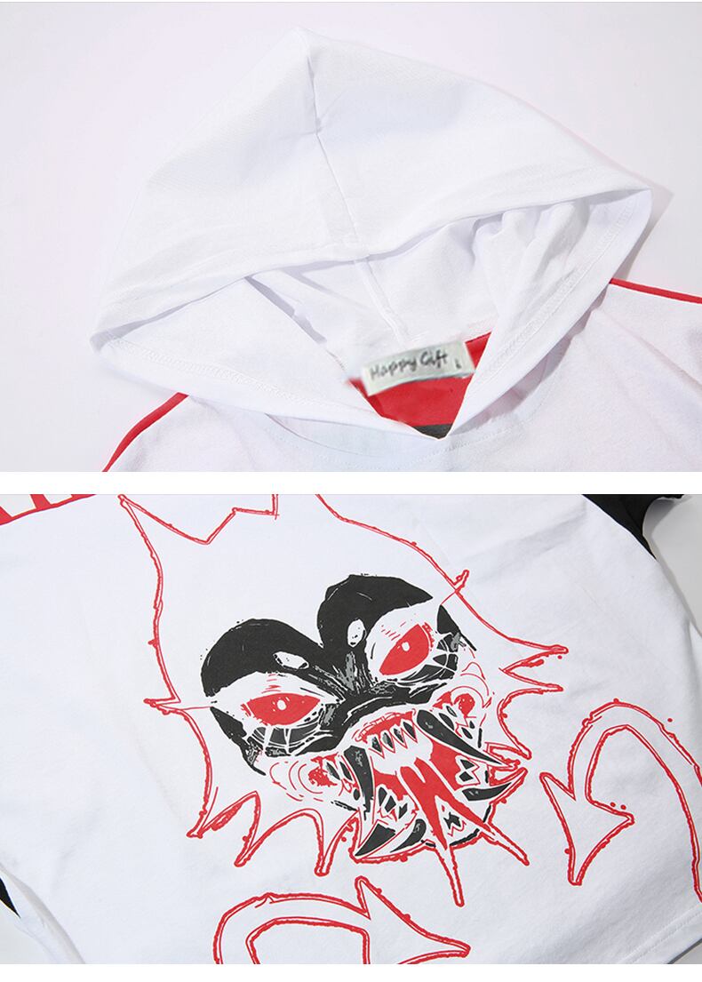 全2色 Tシャツ カットソー プリント カジュアル ストリート 