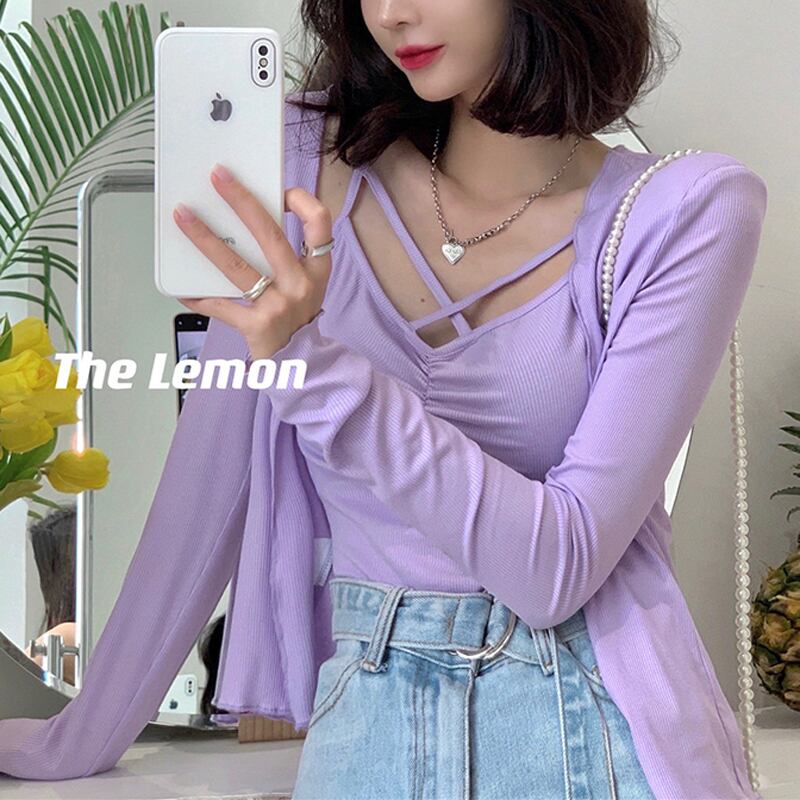 カーディガンジャケット サマーシャツ 夏物 ビッグFスモールZ韓国83531619002