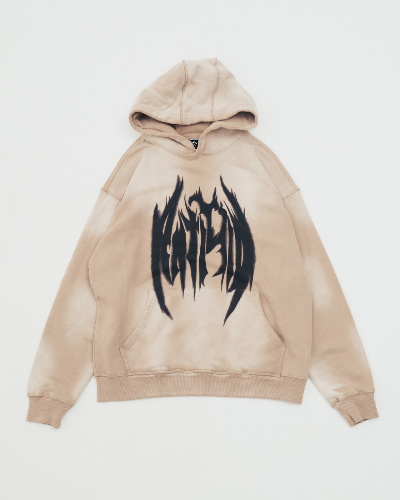 PIGMENT LOGO HOODIE - BEIGE