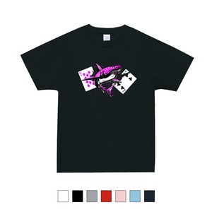 【高級/プレミアム/厚手】ハンドが選べるトランプTシャツ ポーカー Tシャツ  スーパーヘビーＴシャツ 半袖 グラフィック ハンド プリント カジュアル  衣類 半袖