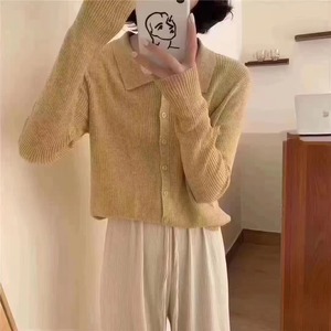 襟付きニットカーディガン　AJ2205-D11