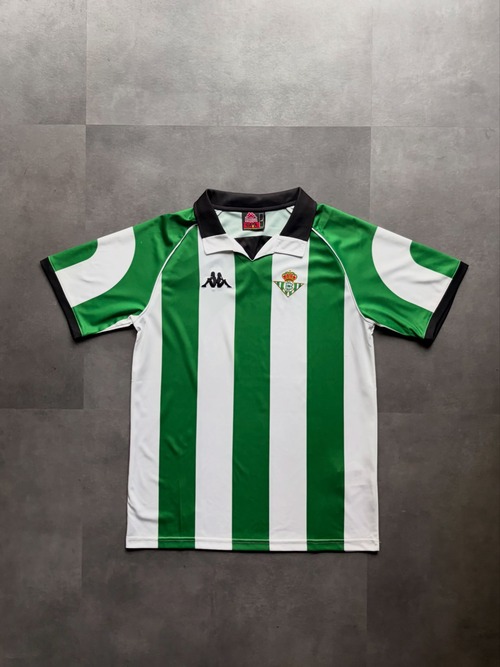 Kappa Real Betis ゲームシャツ ユニフォーム カッパ L グリーン×ホワイト