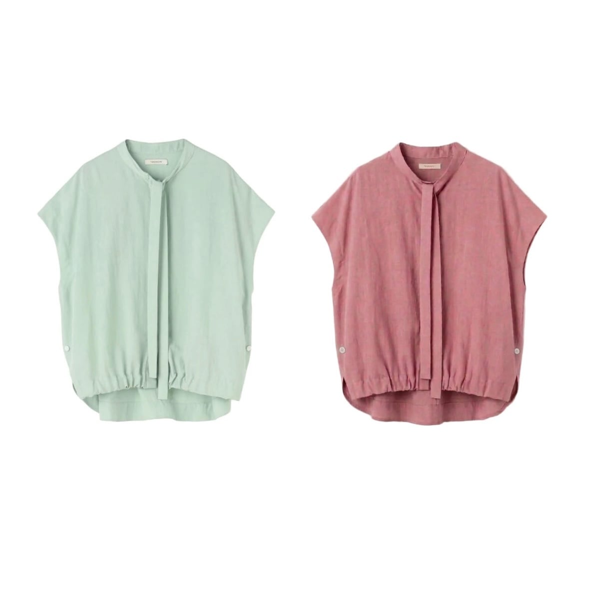《 6/29まで期間限定POPUP 》【 TERRAORY 】Bow-Tie French Sleeve Blouse