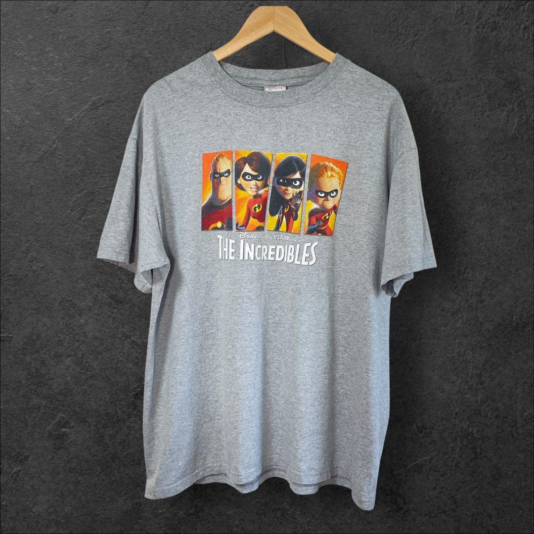 Y2Kディズニー Mr.インクレディブル ヴィンテージ ムービーTシャツ 美品 Y2Kディズニー Mr.インクレディブル ヴィンテージ ムービーT
