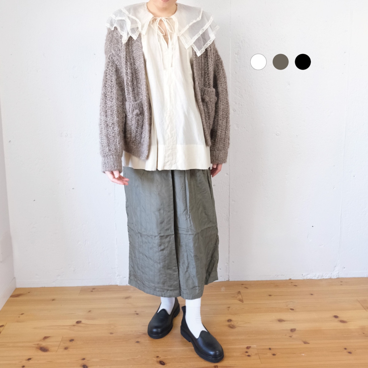 NATIVE VILLAGE (ネイティブヴィレッジ) No.17/ colors of nature : 自然の色 モヘアニットカーディガン(3色)