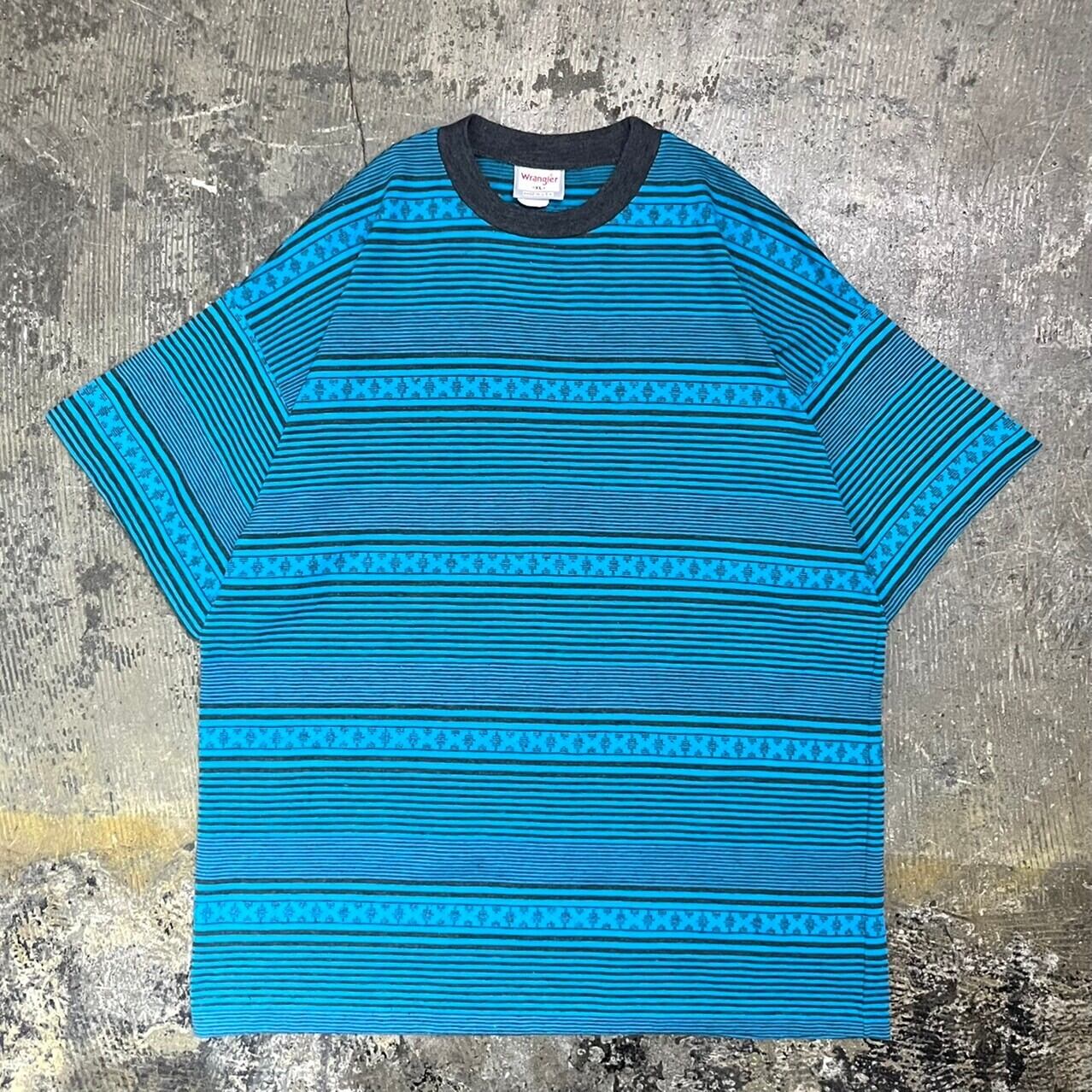 80s Wrangler Total Pattern Tee USA製