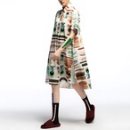 A-line Silhouette Short Sleeve Shirt Dress  I25020