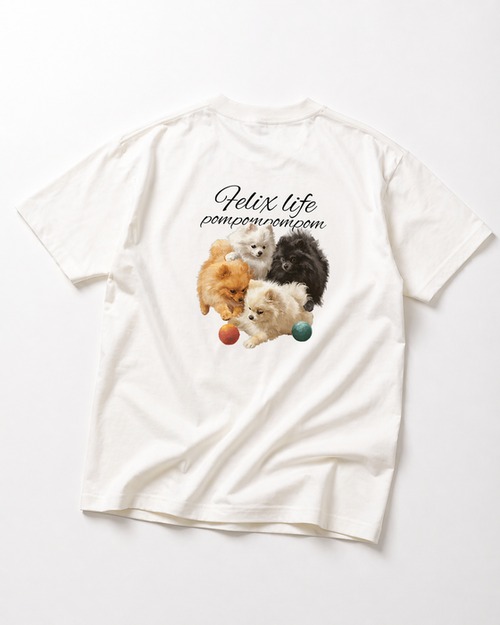 幸せの１ページ　ポメラニアン　Dry Heavy Weight T-shirt