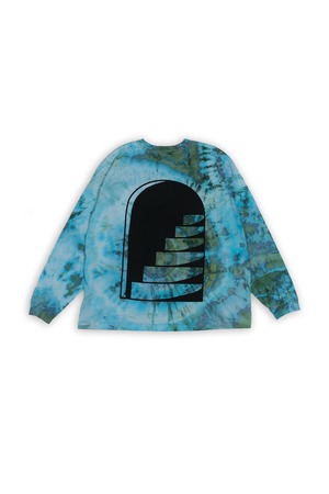 Mess Crib Tokyo "Ice tie dye Ying Yang enter L/S T-shirt”"