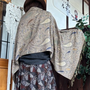 ペイズリー柄パシュミナストール