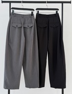 【新作5％OFF・3日間】Pocket Pin-tuck Slacks_2colors
