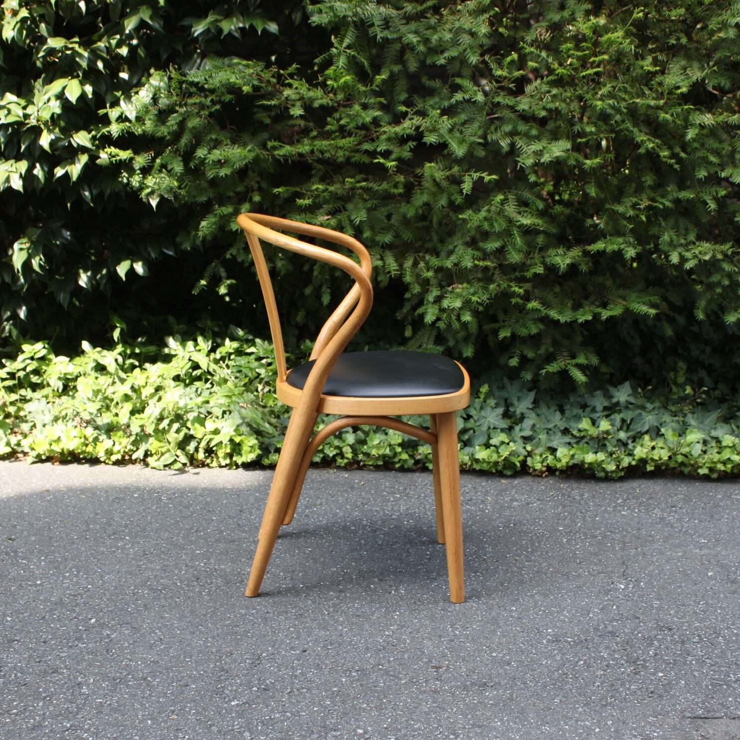 秋田木工、「503-OU」 グッドデザイン賞、天童木工、飛騨木工、北欧家具モダン 秋田木工 ダイニングチェア「503-OU」ナラ材ホワイトオーク色 PVC