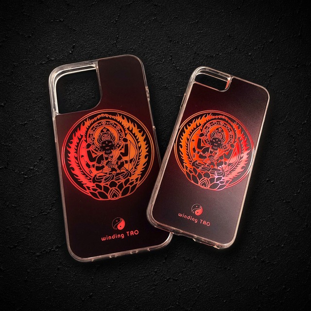 愛染明王 ネオンサンド iPhoneケース〈仏像スマホケース〉