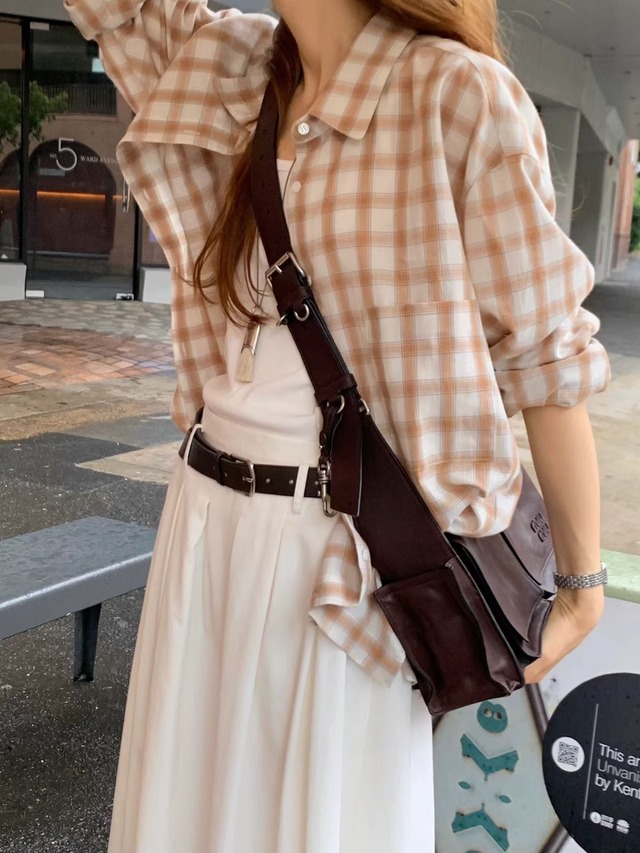 (予約) ounce / Have check shirt 2color