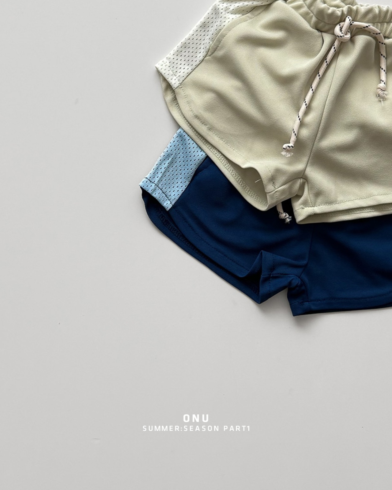 【取寄/韓国直送】ONU  25/SM　メッシュバイカラーショートパンツ