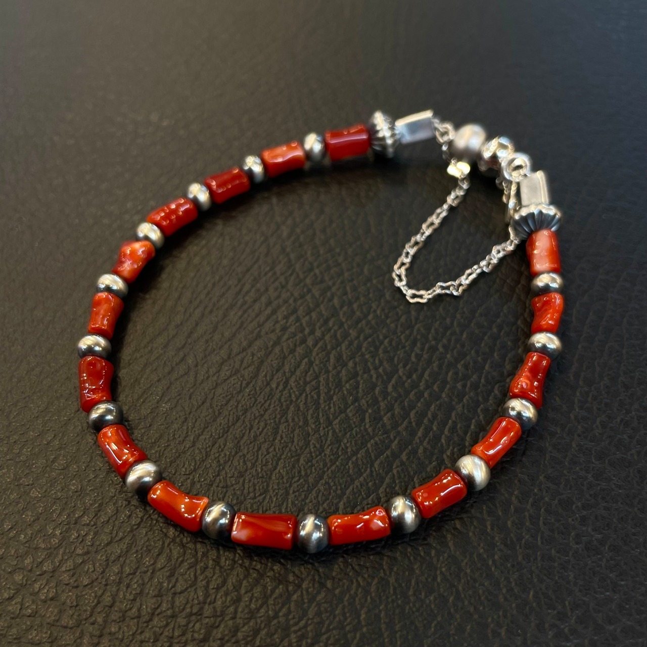 ブライト（Bright）ブレスレット（Native All 血赤珊瑚)  19cm - 1