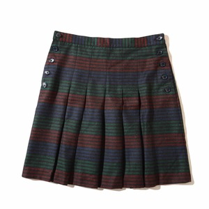 THOMSEN (FR)   wool  border  pleated skirt