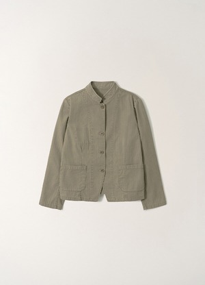 [NOTHING WRITTEN] Washed cotton stand jacket (Washed khaki) 正規品 韓国ブランド 韓国通販 韓国代行 韓国ファッション ナッシングリトゥン 日本 店舗