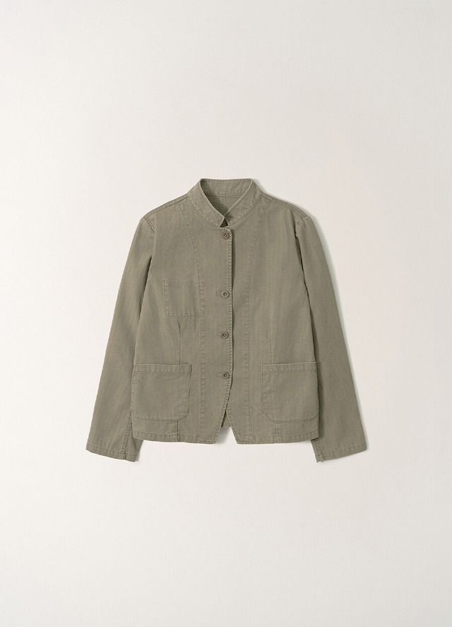 [NOTHING WRITTEN] Washed cotton stand jacket (Washed khaki) 正規品 韓国ブランド 韓国通販 韓国代行 韓国ファッション ナッシングリトゥン 日本 店舗