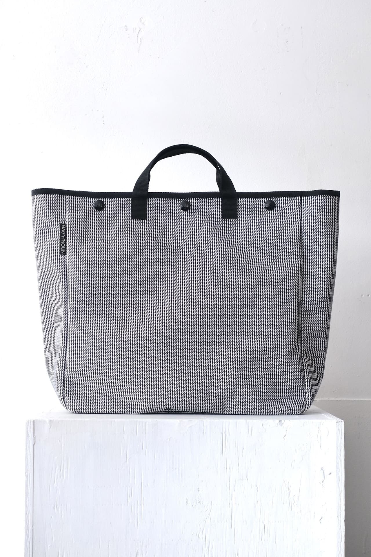BAG'n'NOUN HOMES 'HOUNDSTOOTH/M' Black-H/T