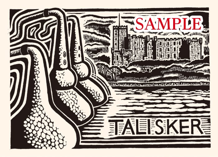 オリジナル版画 タリスカー(額入り)