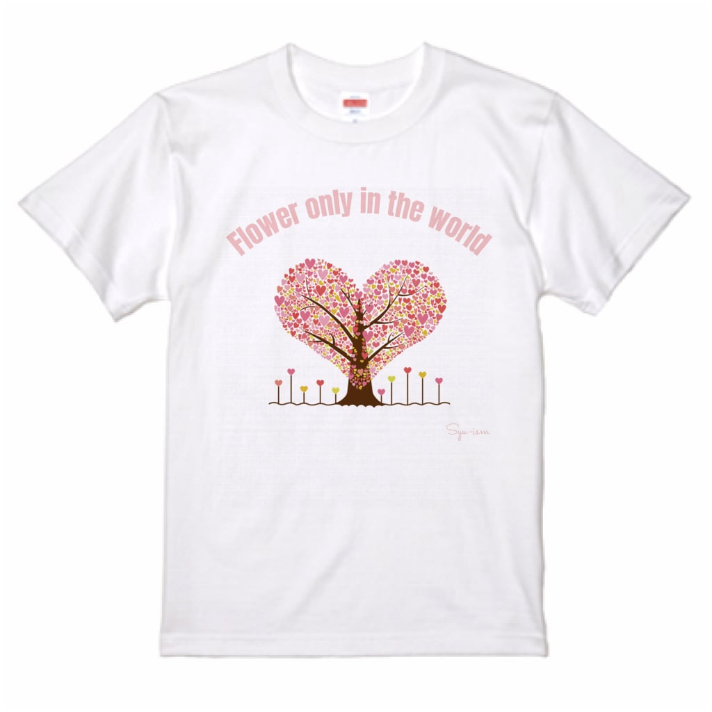 世界に一つだけの…。ロゴ入りTシャツ ホワイト