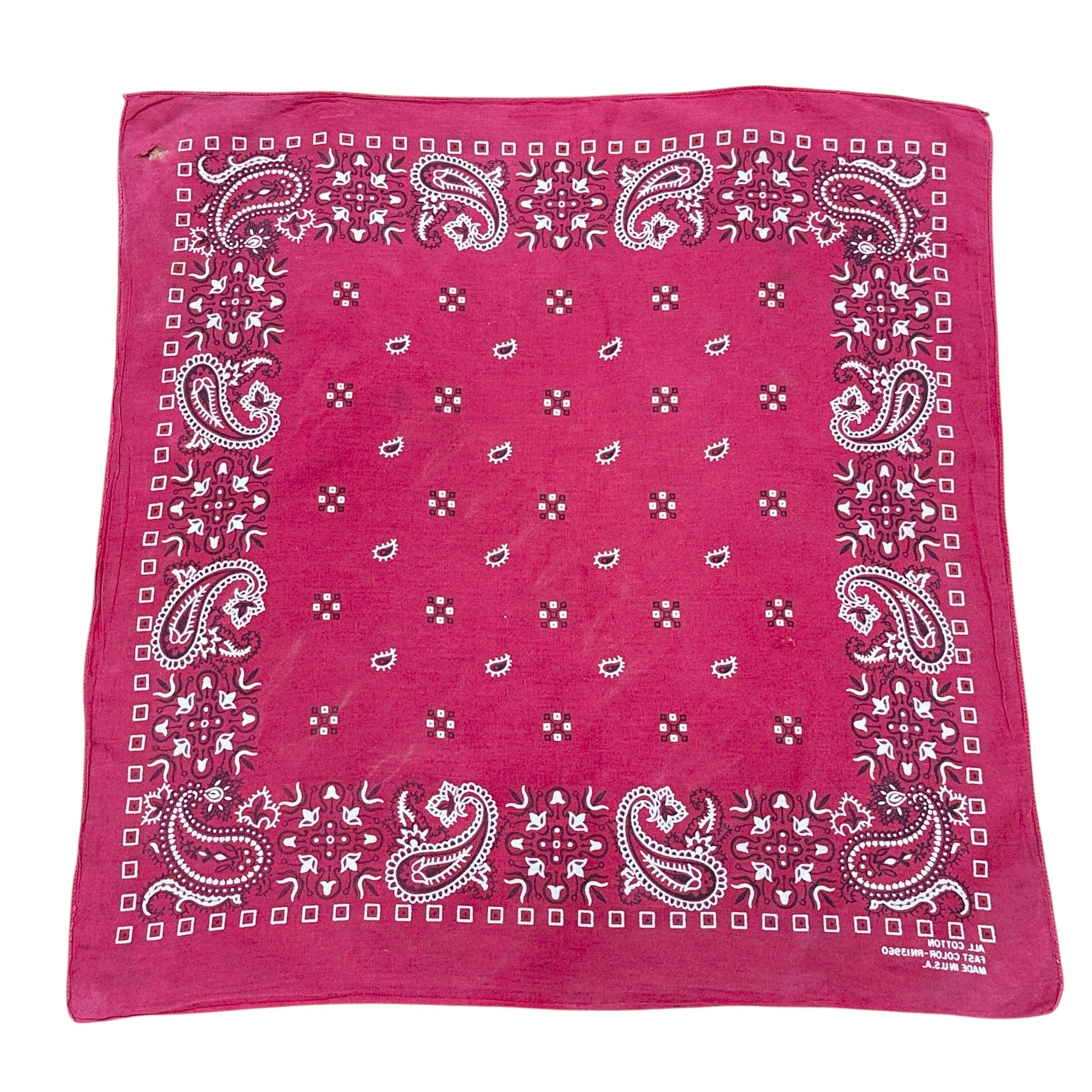 USA Vintage 1940's リー バンダナ FAST COLOR 赤系 Vintage 1940's WPL Tiger Fast Color Bandana – Afterlife Boutique