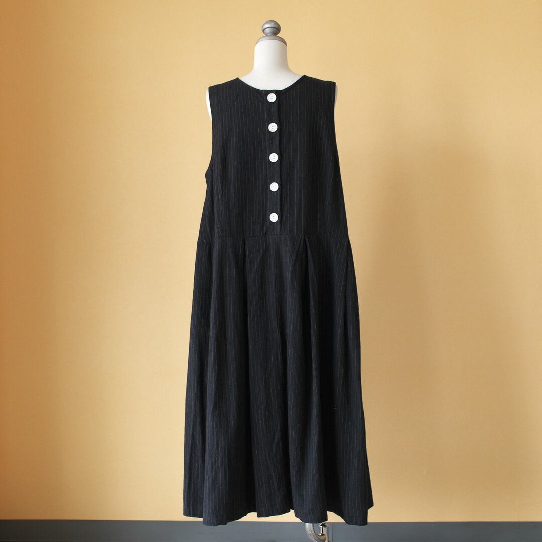 Gauze ガーゼ G563 Box Pleated No Sleeve One Piece ボックスプリーツノースリーブワンピース Chelsea チェルシーオンラインショップ 四日市