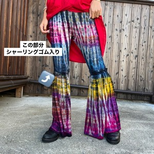 スパンテックスタイダイ切り替えパンツ