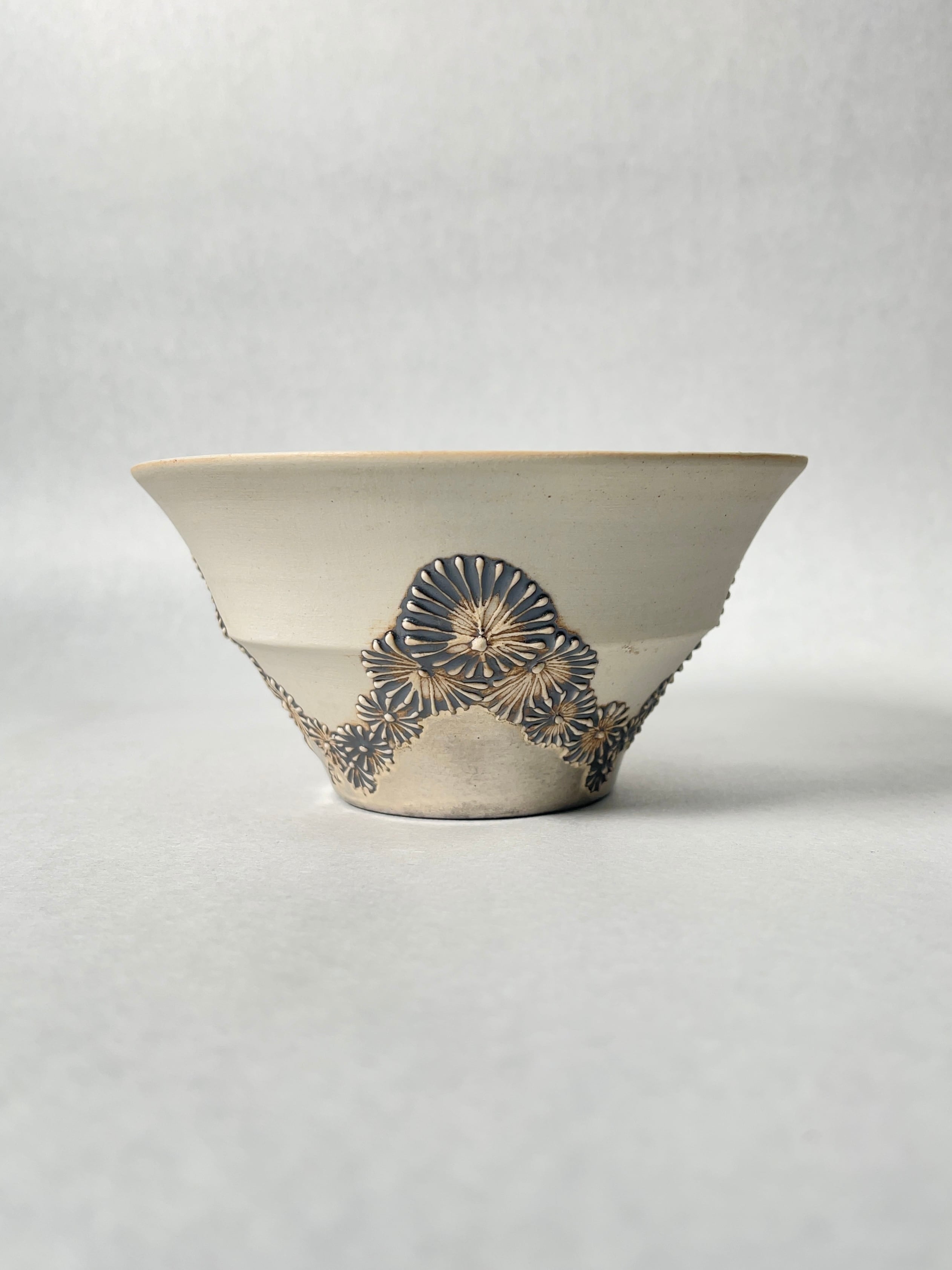 石塚花弓 植木鉢 新品未使用 Hanayumi /trigger トリガー 石塚花弓 イッチン鉢(白＋銀) | trigger