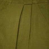 rayon blend khaki tuck slacks
