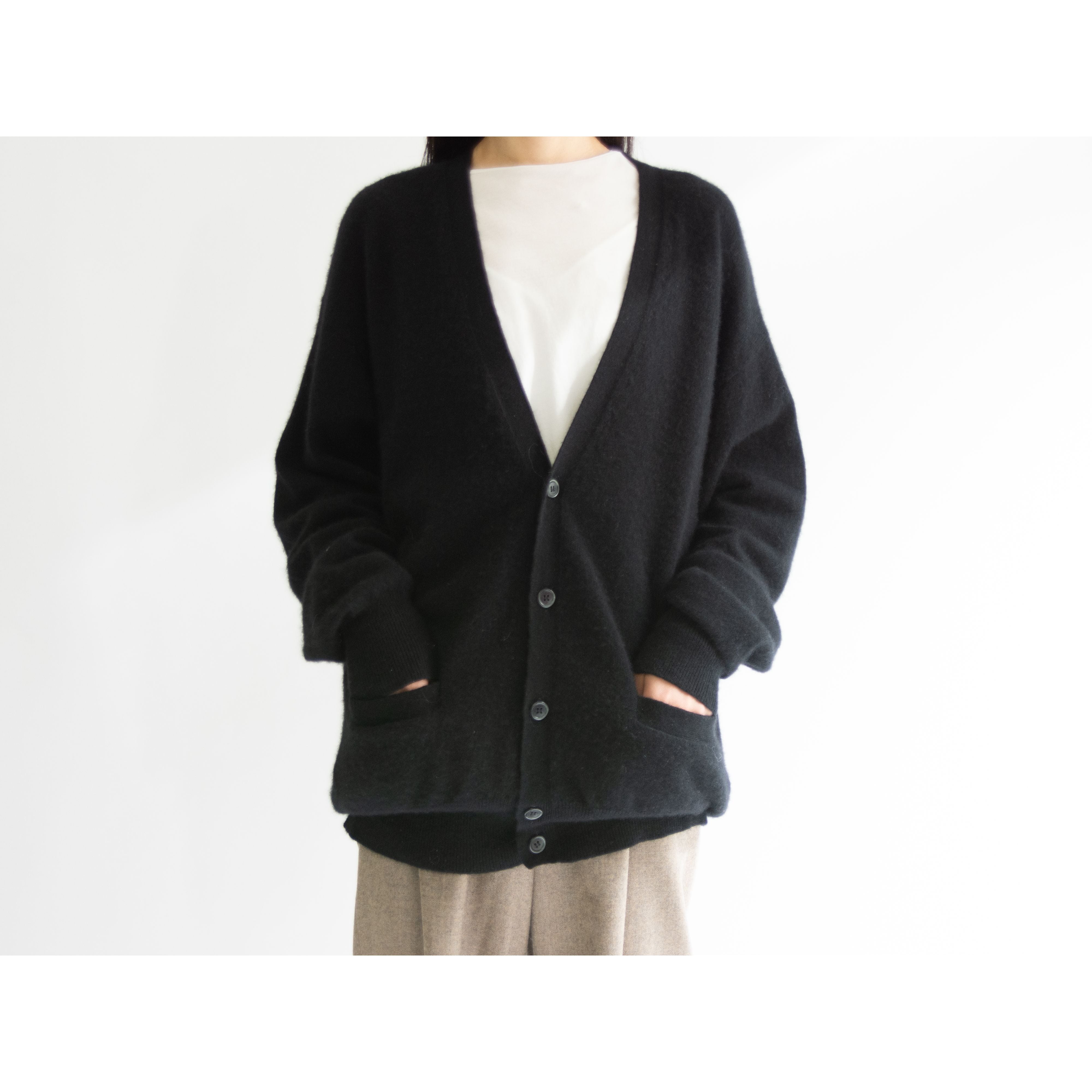 issey miyake MEN】Made in Japan 80's 100% Cashmere Knit Cardigan