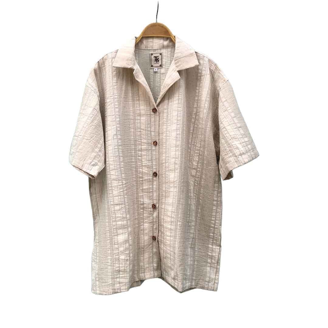 Jungmaven 100%ヘンプ 半袖シャツ ベージュ　yoint d038d3597a7d116871a3e900d7cf41