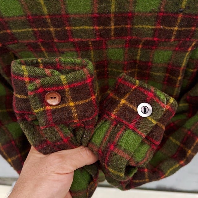 1970s SEARS KINGS ROAD Wool Shirt Small / ナイスカラー！シアーズ