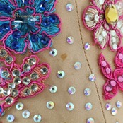 社交ダンス 衣装 スタンダードドレス スタンダード ドレス ワンピース ピンク フロート レース 刺繍 ユンダンス Yun dance パーティ 発表会 ベージュ系 ピンク系 ゴールド系 社交ダンス衣装 ダンスドレス フラワー刺繍 優しい色合い おしゃれデザイン 舞台衣装 刺繍ドレス カラードレス ゴールドベージュ系