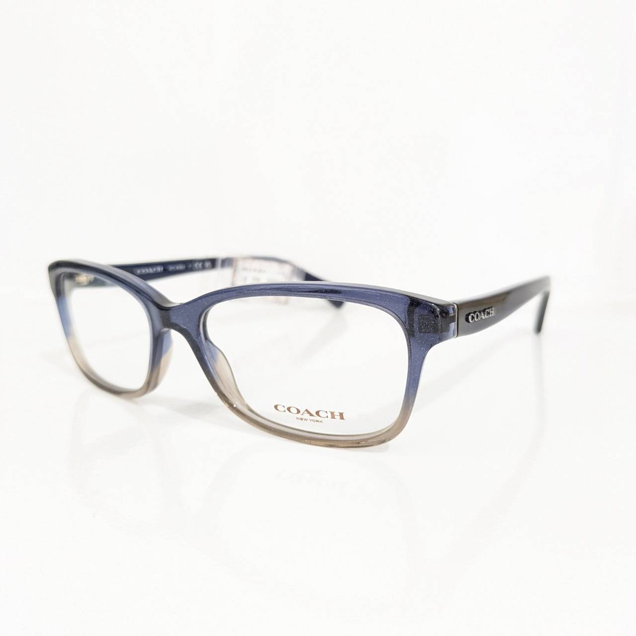 【COACH】スクエアセルフレーム ブルー&ブラウン