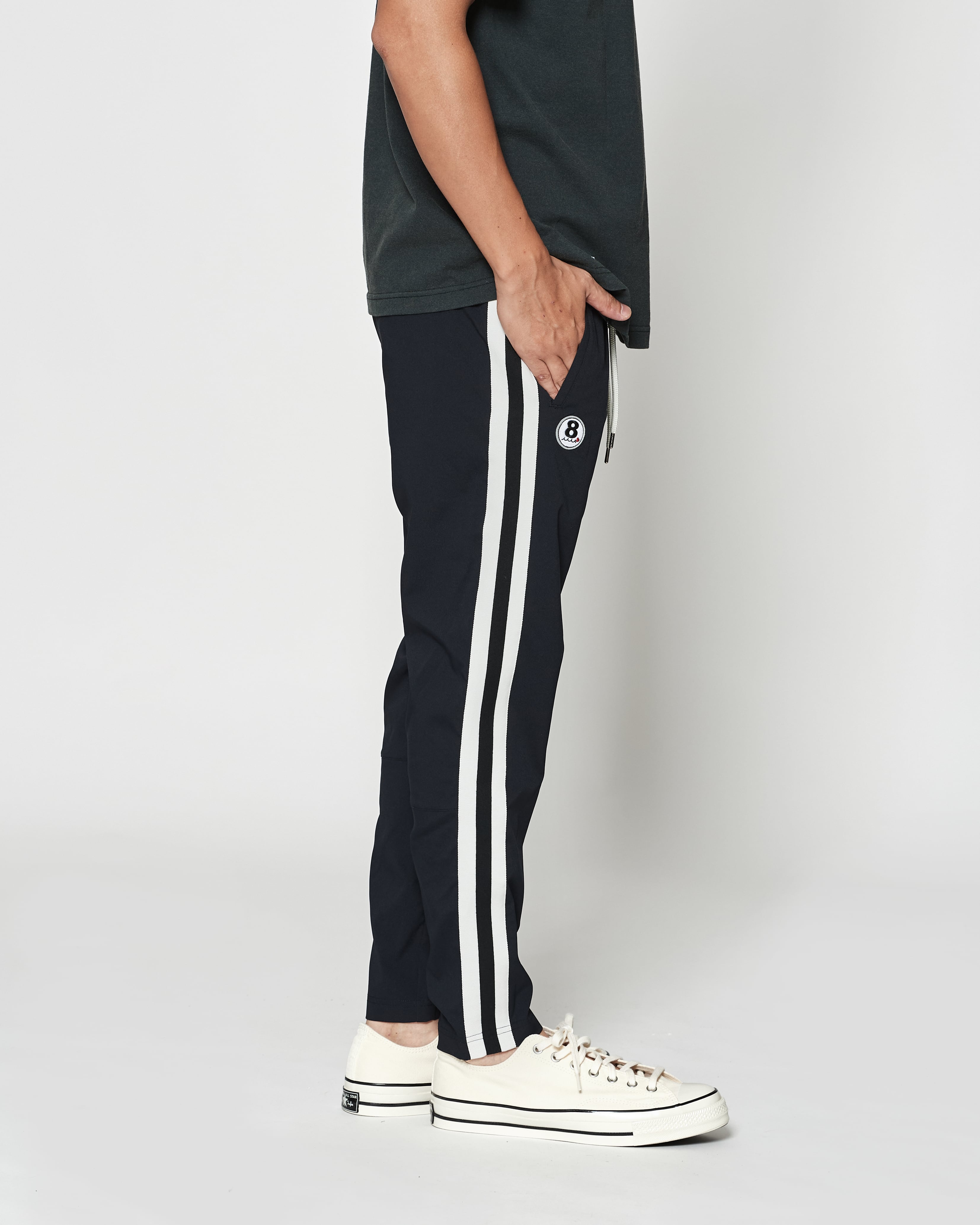 新品未使用　muta MARINE　ブラック　サイドラインパンツ　Ｍ 予約販売3月中旬～4月上旬入荷】muta MARINE × ACANTHUS sweet サイド