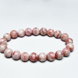 シナバーインクォーツ ブレスレット 9mm 一点物 メール便可 [M便 1/10] 111-44292