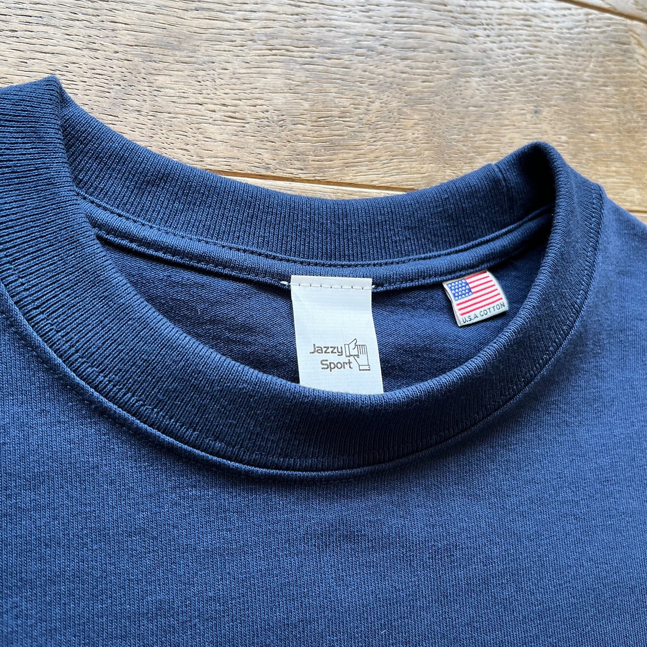 ネイビーブルーのコットンTシャツ 再入荷〉J.S. Jaz Sport U.S.A. コットン/ヘビーウェイト T