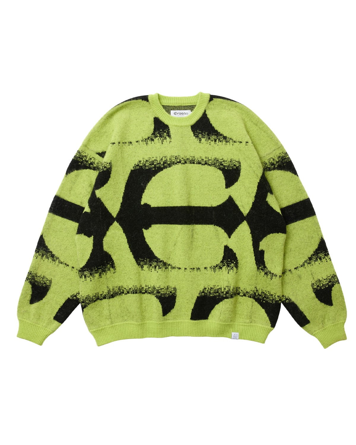 EVISEN / PATTERN MOHAIR KNIT / GREEN